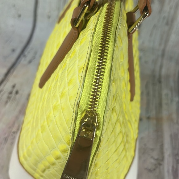 Brahmin Vivian Limelight La Scala Color Block Satchel - Picture 6 of 14